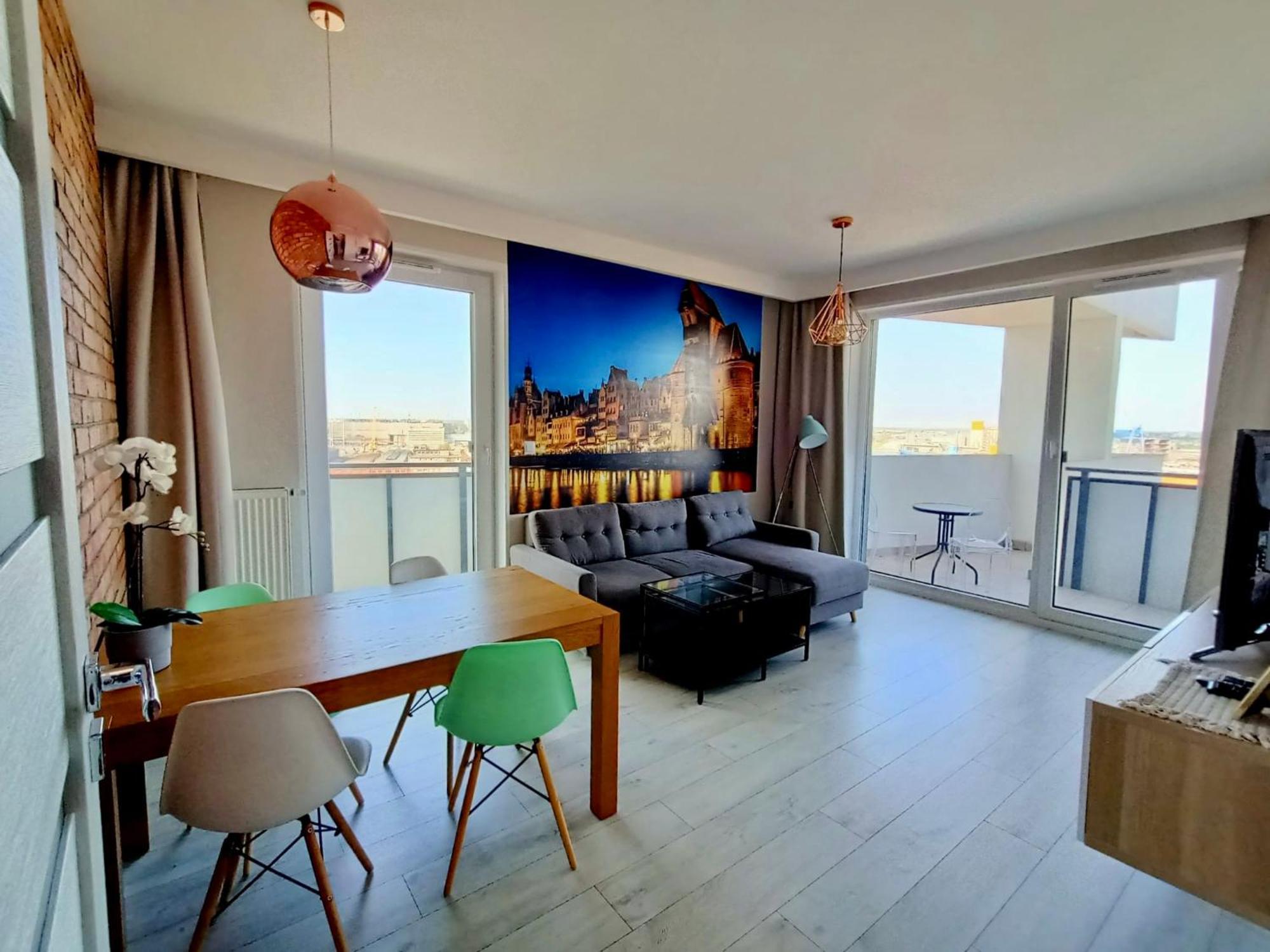 Bastion Walowa - Luxury Apartment With Beautiful View Gdańsk Kültér fotó